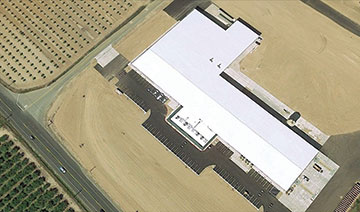 Vista aerea del nuovo stabilimento a Escalon